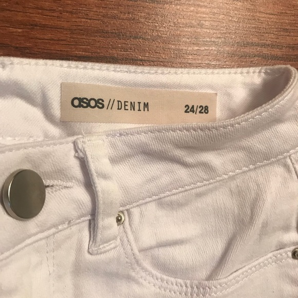 ASOS l White Ankle Jeans 24/28 - Picture 2 of 4